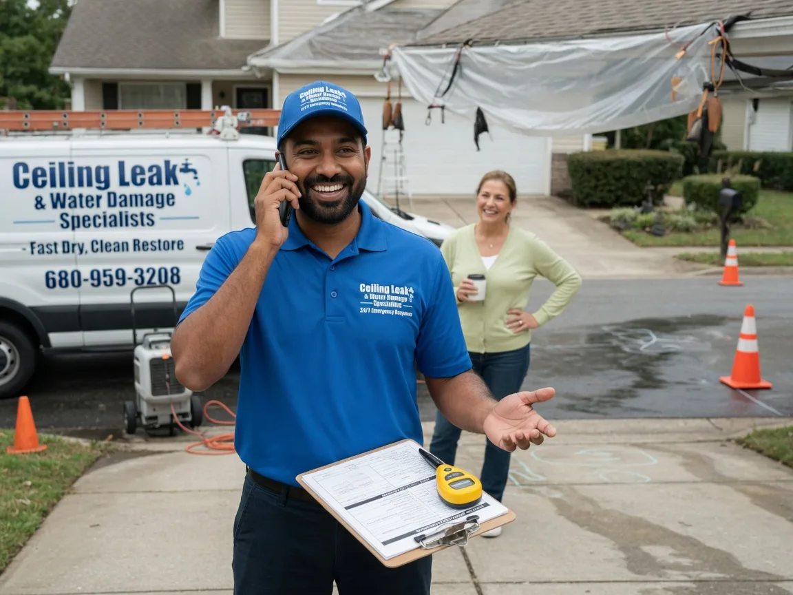 Ceiling Leak Cleanup Milton Center, OH FAQs